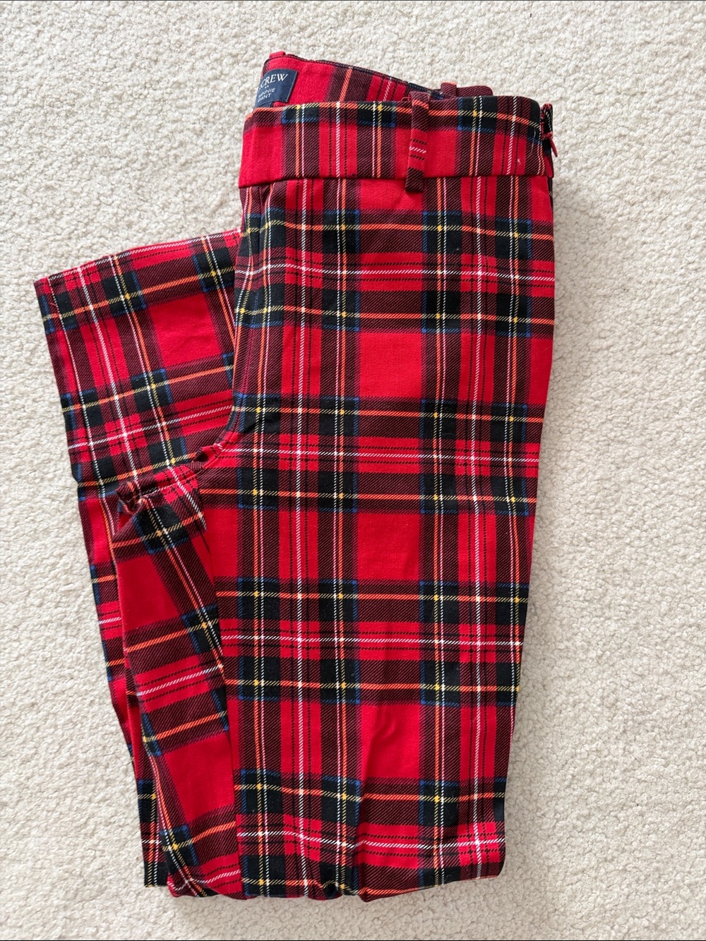 Jcrew Women’s Red Tartan Plaid Pants